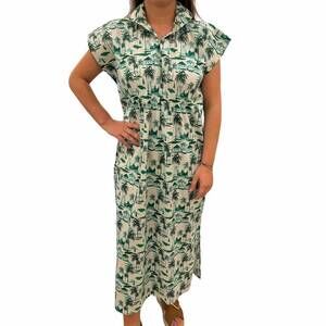 NEW HOLLY SHAE DESIGN june caftan dress in montego toile